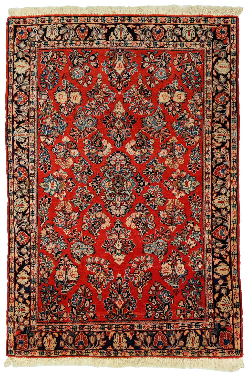 Fine Persian Sarouk 3x5 Red Wool Area Rug Turco Persian Rug Company Inc.
