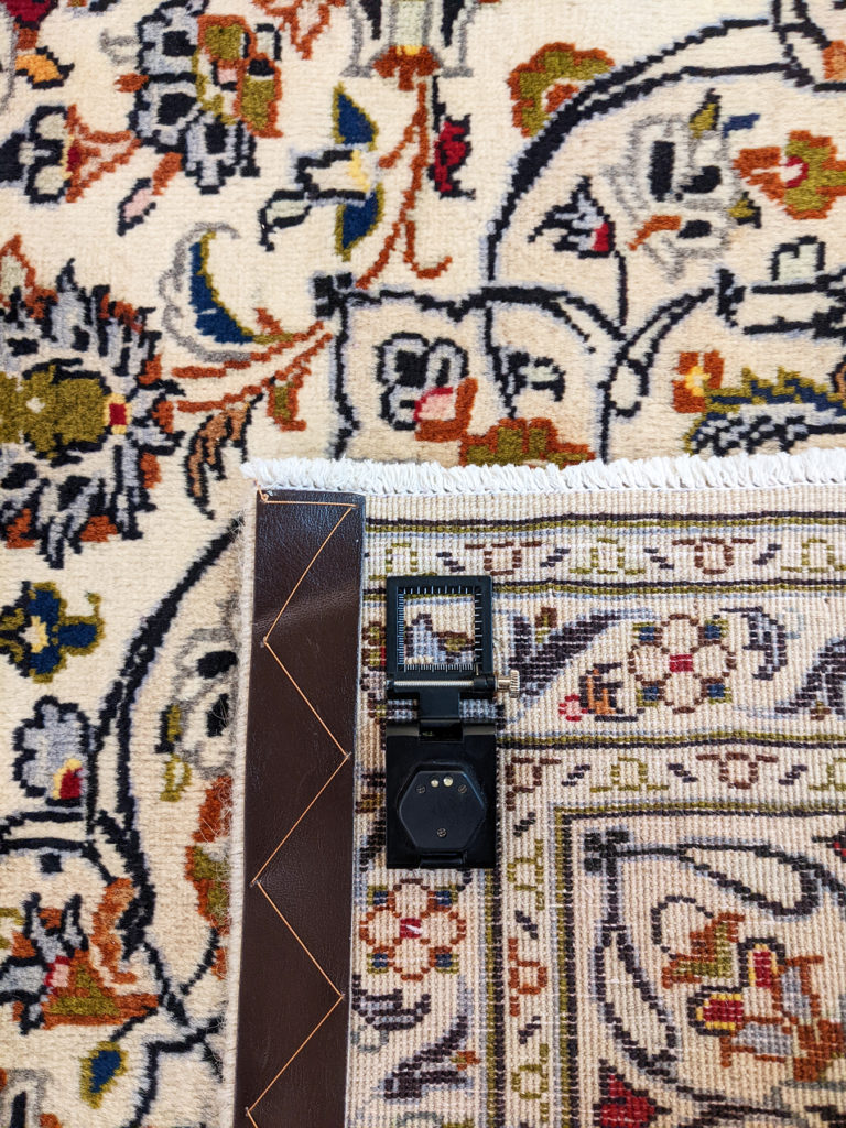 Persian Kashan 7x10 Ivory Wool Area Rug Turco Persian