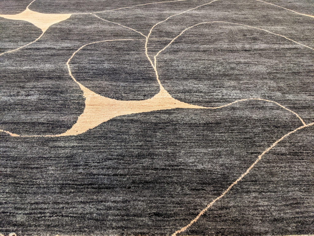 Contemporary Hand Knotted 9x12 Slate Area Rug Turco Persian