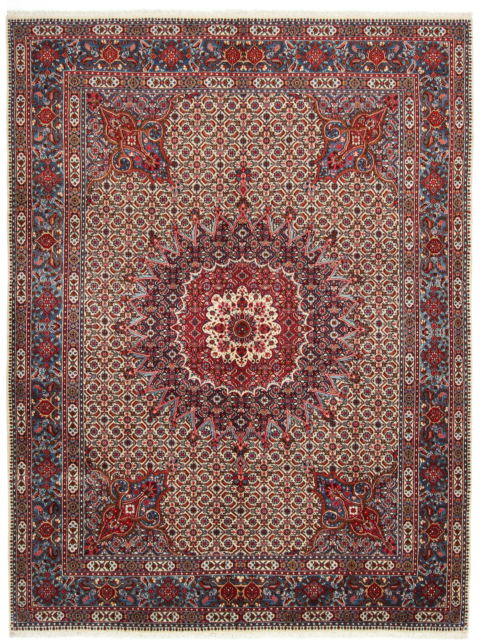 Persian Mood 7x9 Blue Red Wool Area Rug Turco Persian