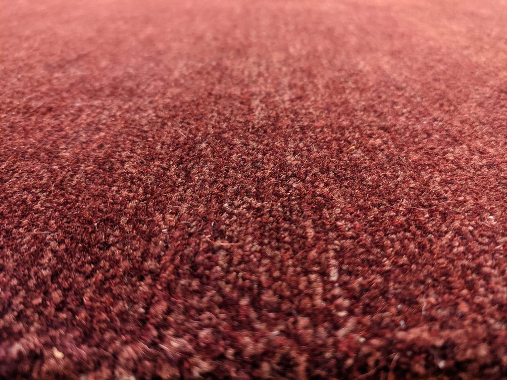 Solid Burgundy 9x12 Wool Area Rug Turco Persian