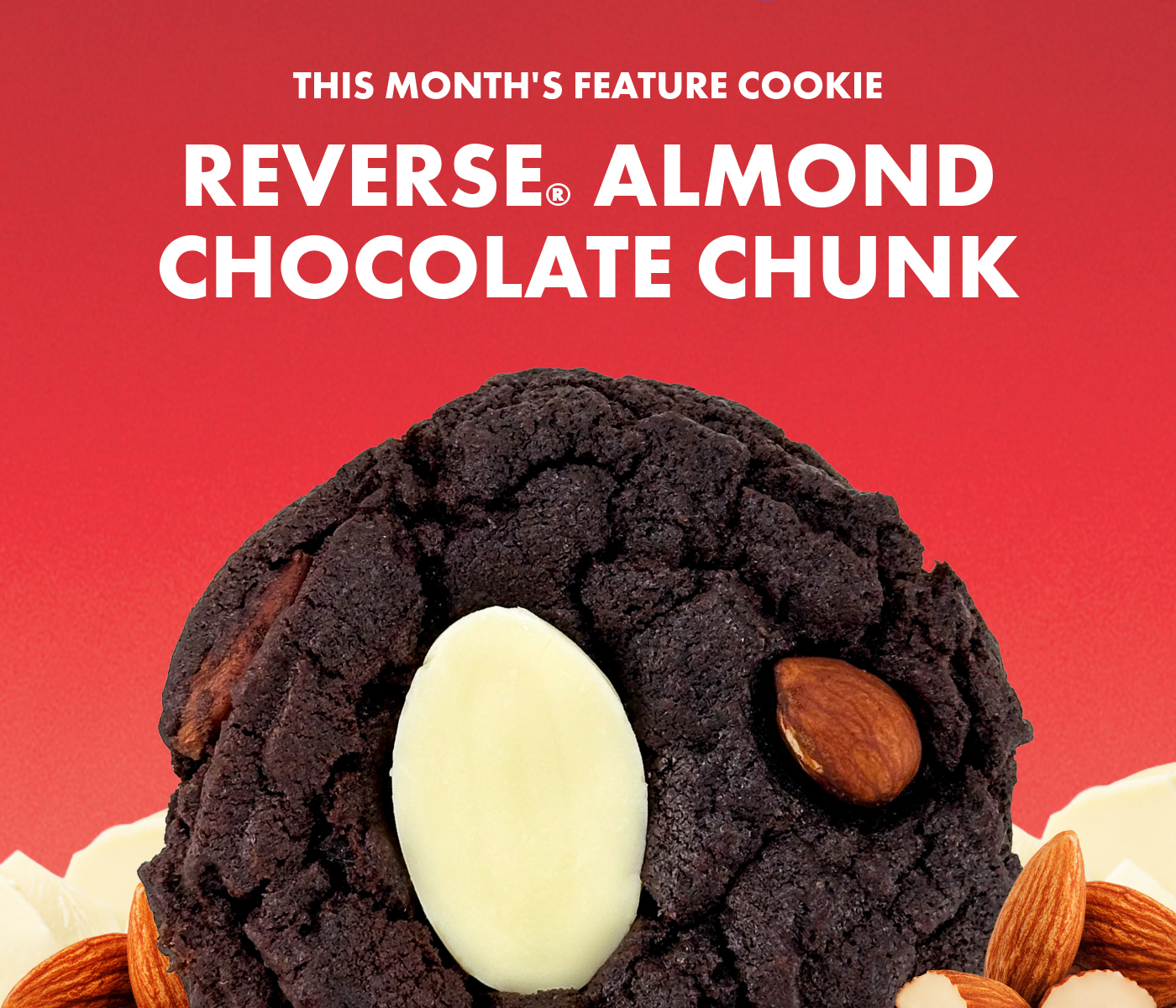 May Feature Cookie - Reverse Almond Chocolate Chunk