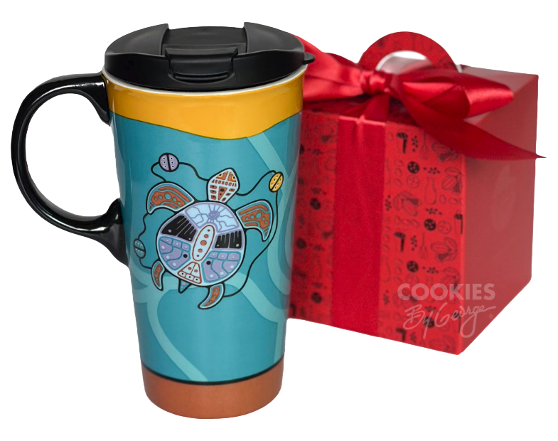 Turtle Ceramic Travel Mug + George Junior