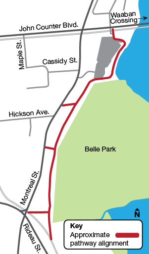 Approximate pathway alignment map