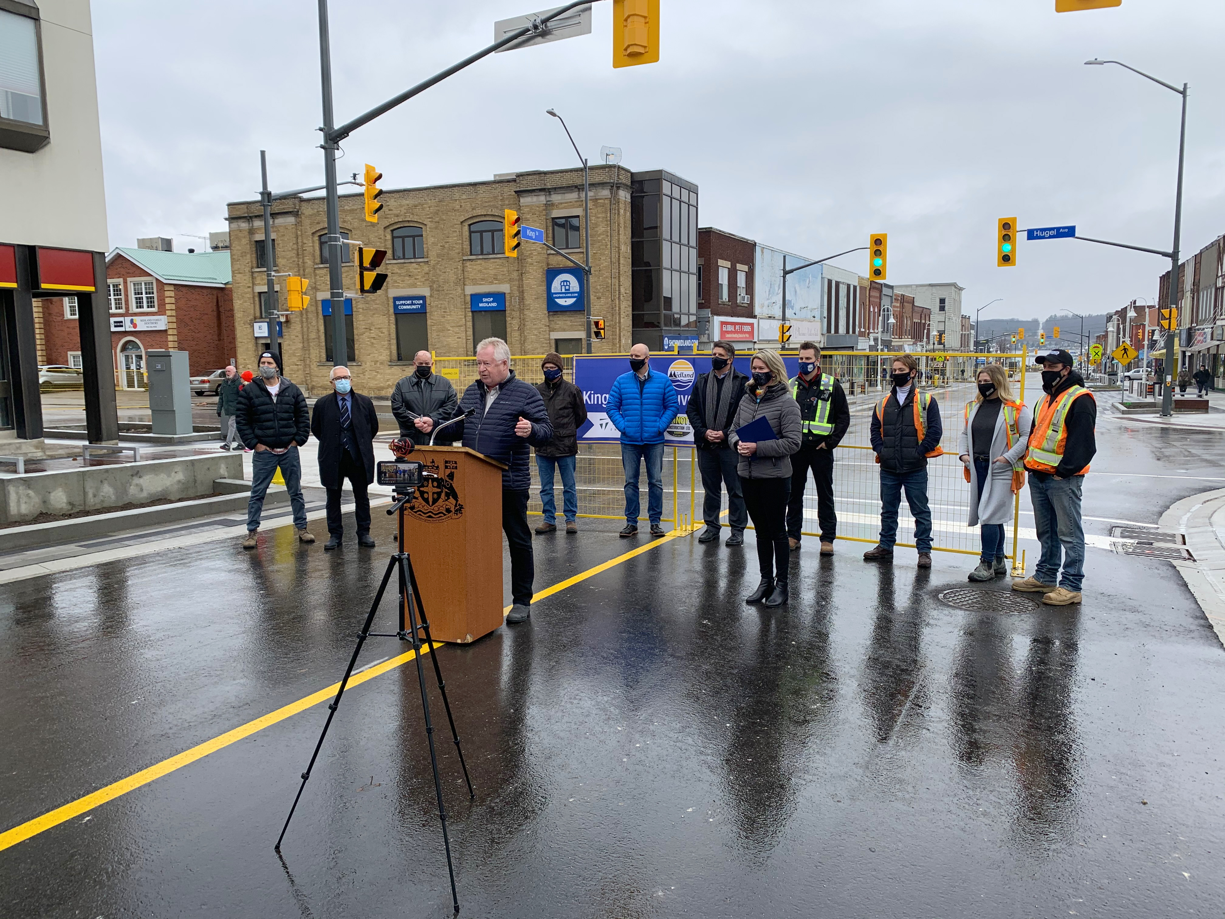 Town Of Midland Celebrates The On Time Completion Construction For Phase 2 Of The King Street Rejuvenation Project King Street Rejuvenation Engaging Midland