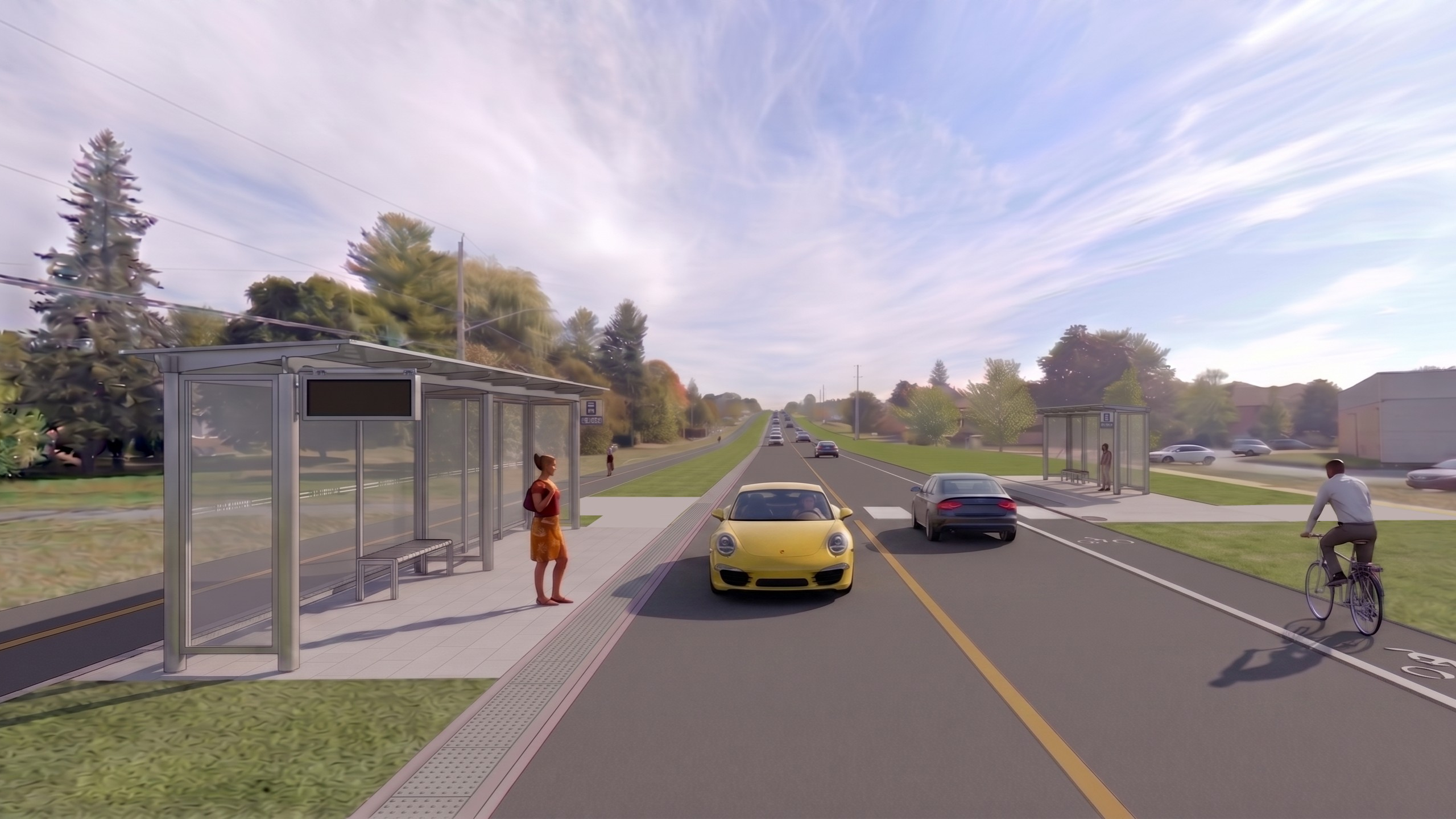 Gore Road rendering at Plaza entrance