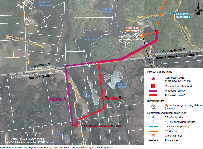 ValdesMonts project Public consultation HydroQuébec’s