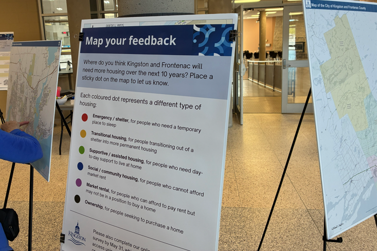 Poster reading "Map your feedback"