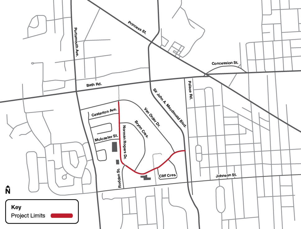 A map of the project area