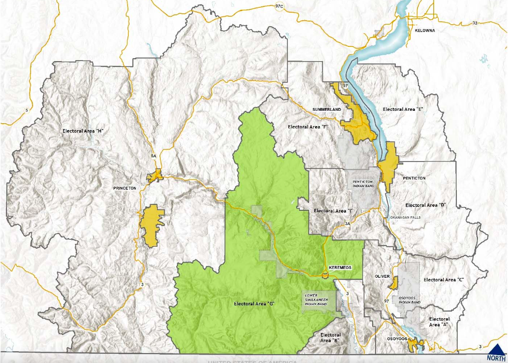 Okanagan Similkameen Regional District Map Electoral Area G Official Community Plan (Ocp) | Rdos Regional Connections