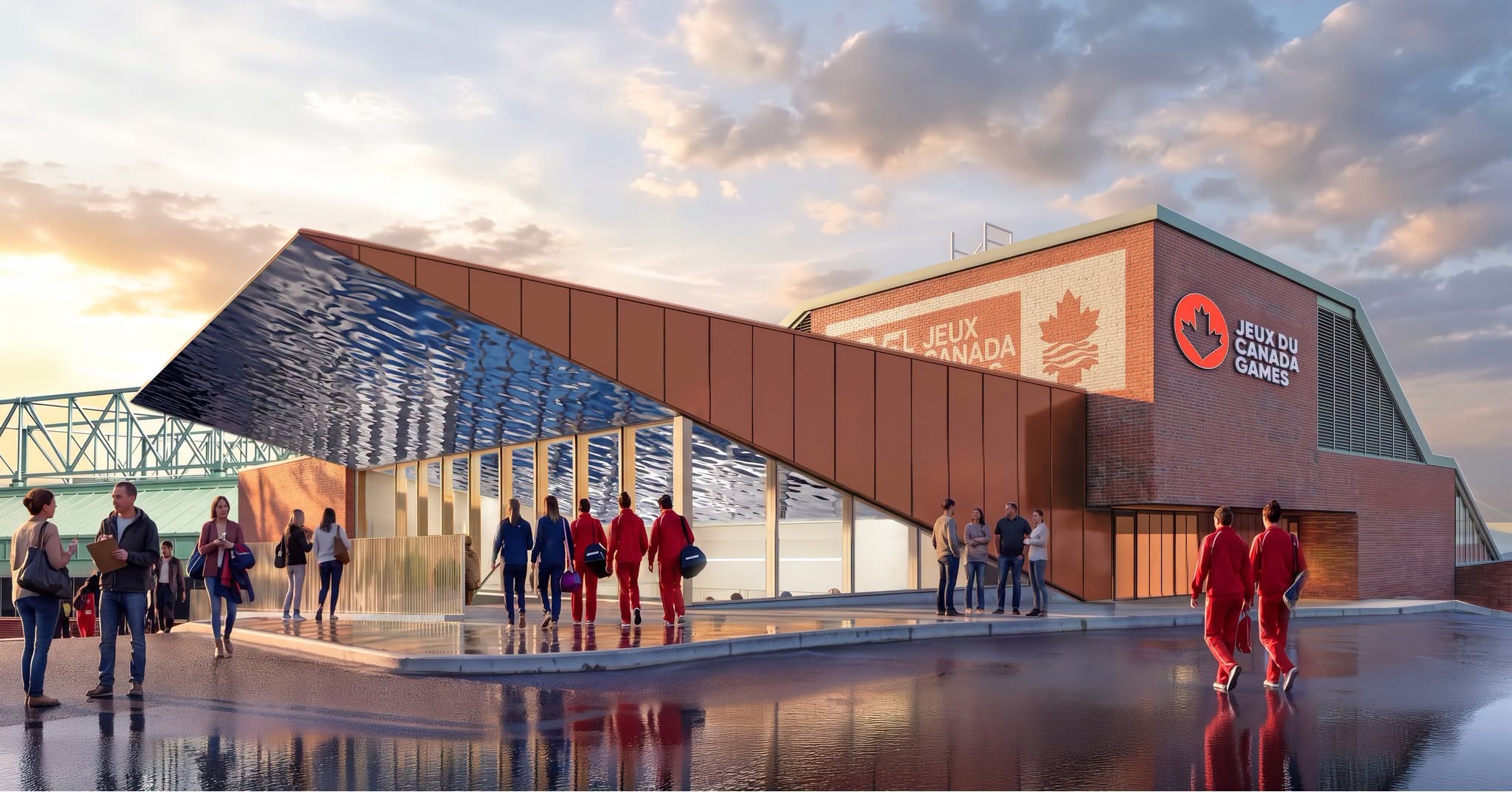 Rendering of the updated entrance