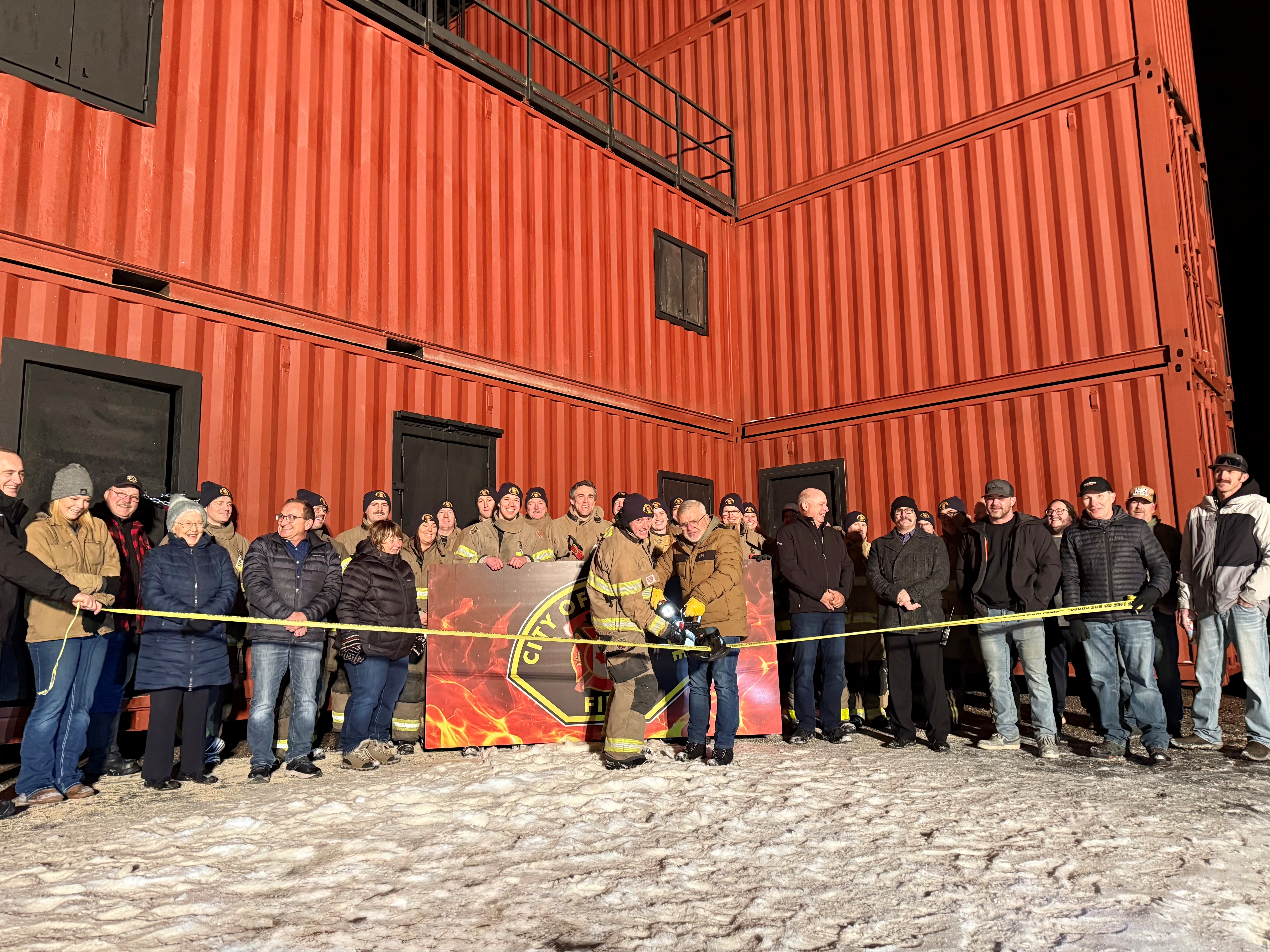 Ribbon Cutting Ceremony | Fire Training Facility | Our Camrose