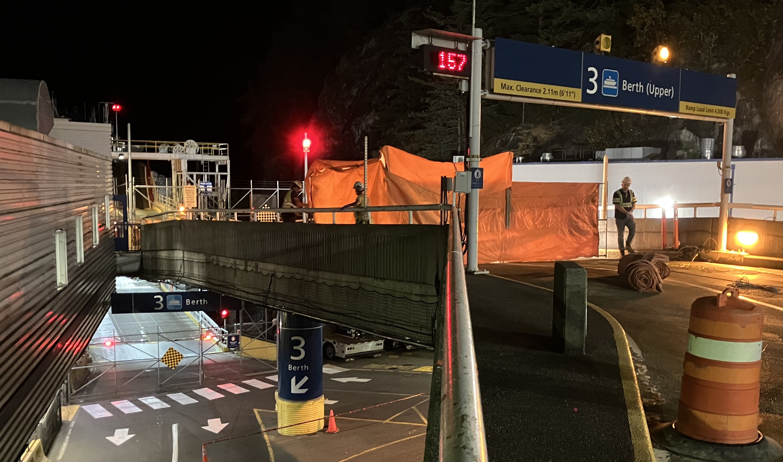 Picture of construction at Horseshoe Bay Terminal