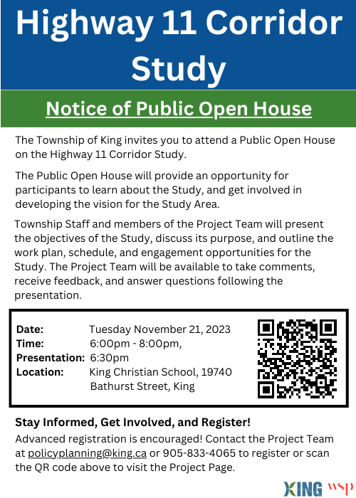Highway 11 Corridor Study | SPEAKING - Your voice, our community
