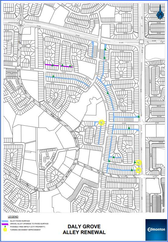 Daly Grove Alley Design Map Neighbourhood Alley Renewal Engaged