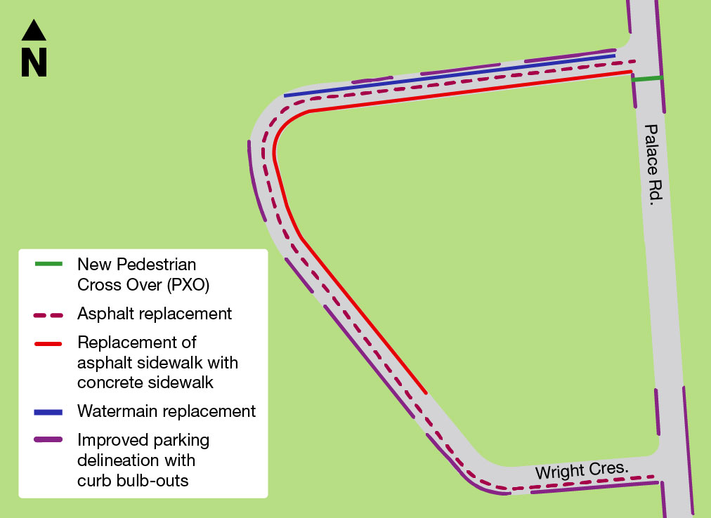 A map of the project area.