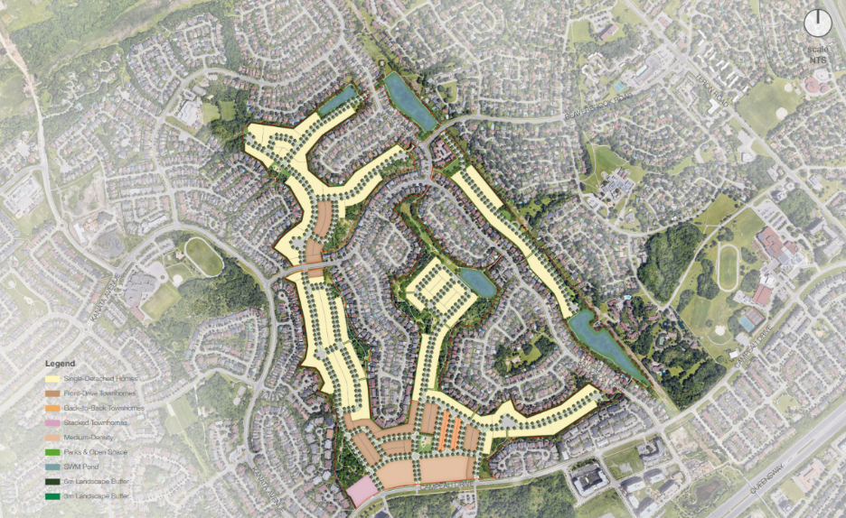 Map of proposed development