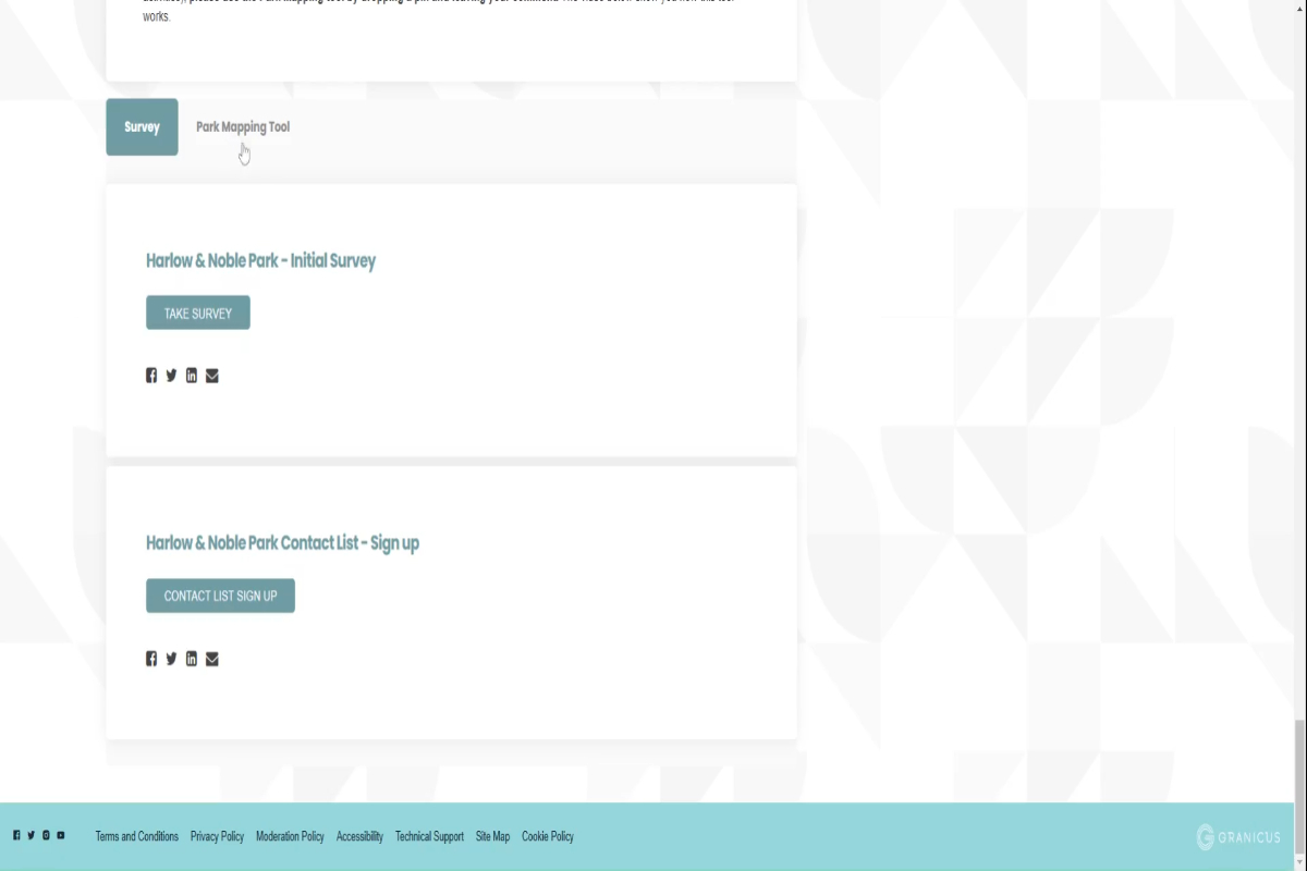 How to use the park mapping tool