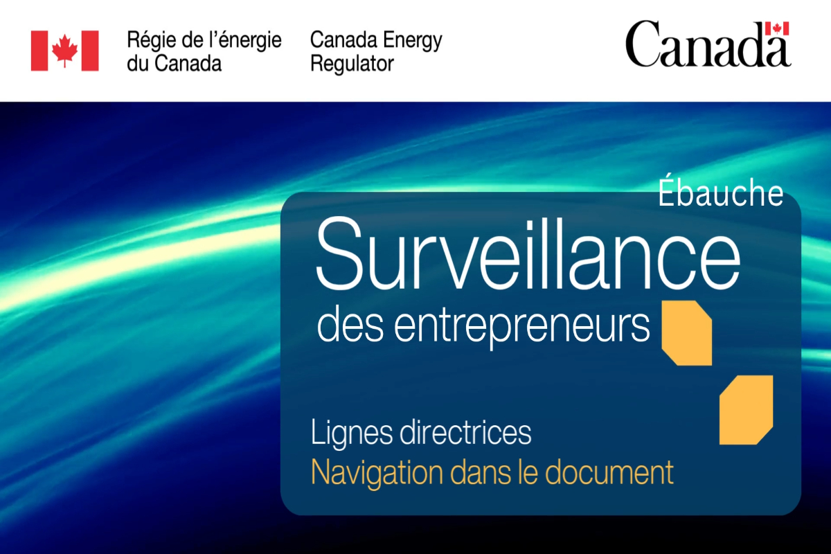Surveillance des entrepreneurs lignes directrices - navigation dans le document