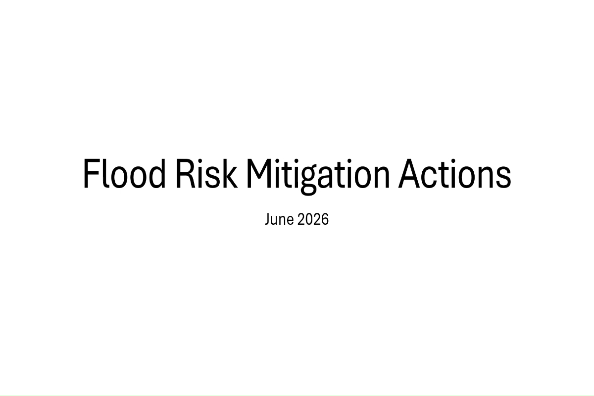 Flood Risk Mitigation Actions Animation