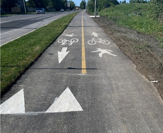 An In-boulevard multi-use pathway is shown.