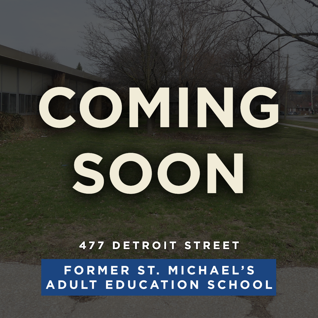 Former St. Michael’s Adult Education School site at Detroit Street.