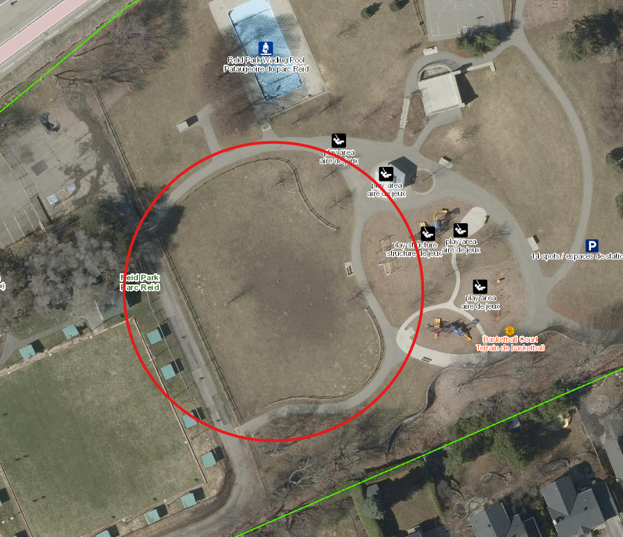 Image of current Reid Park off-leash dog amenity