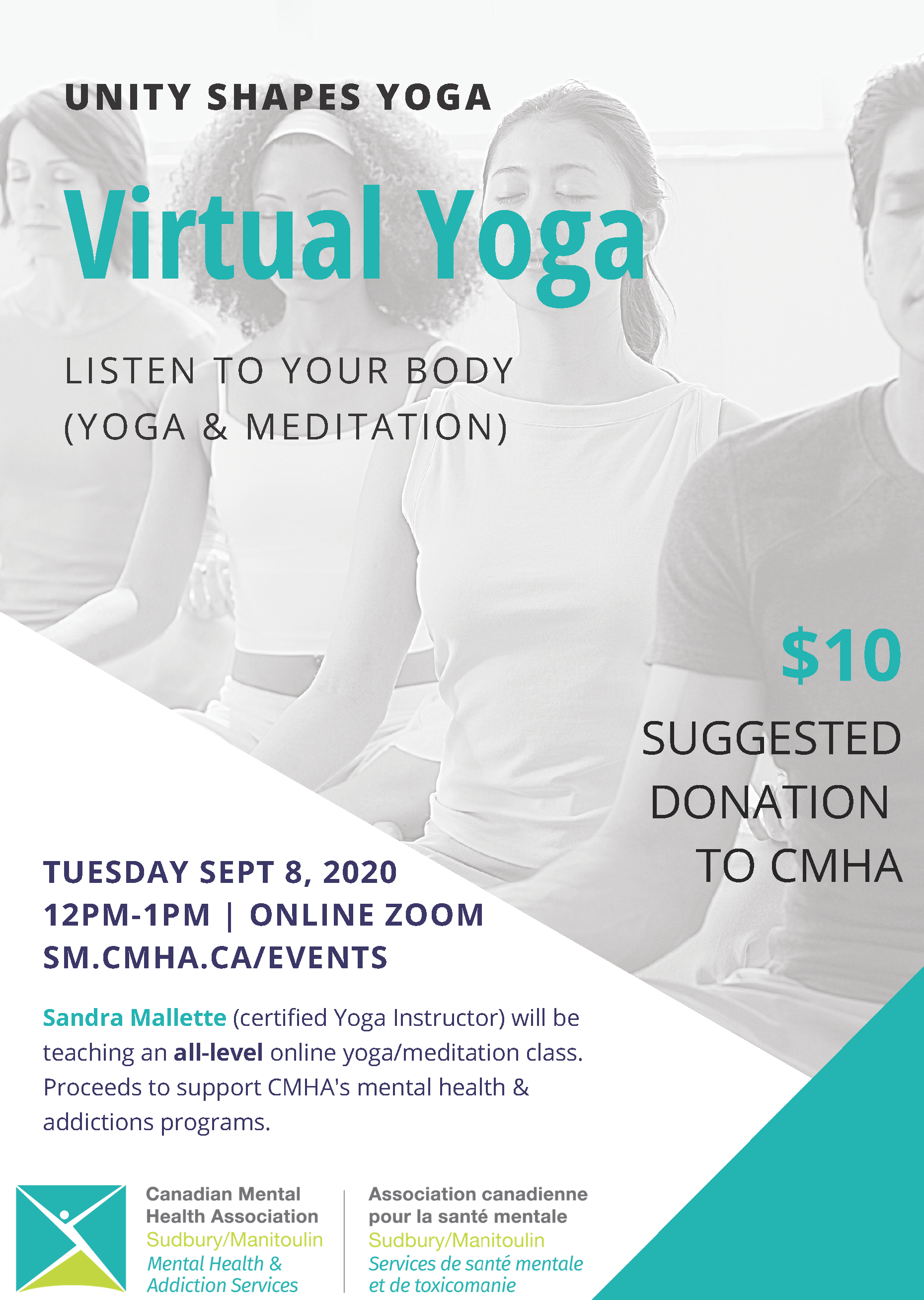 Free Online Yoga/Meditation Class with CMHA | Seniors: Greater Together ...