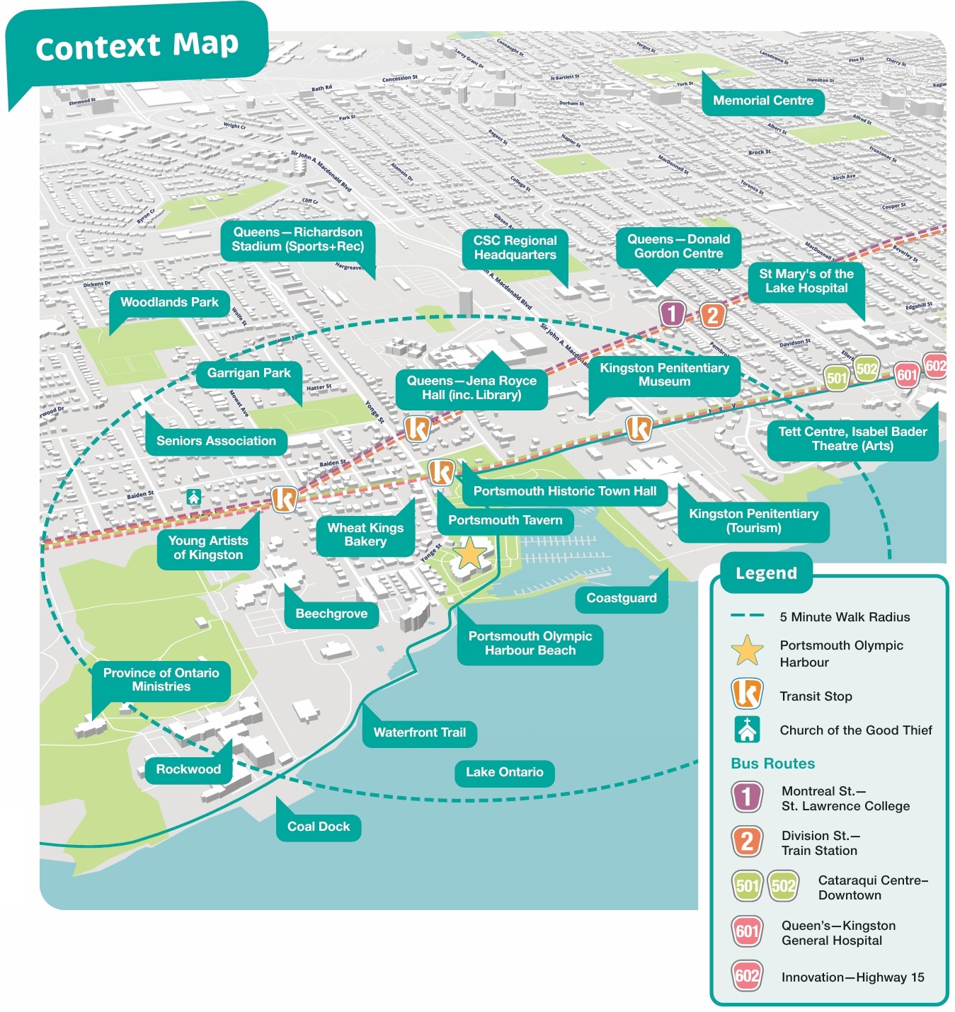 A ma showing the location of Portsmouth Olympic Harbour as well as nearby amenities and transit routes.