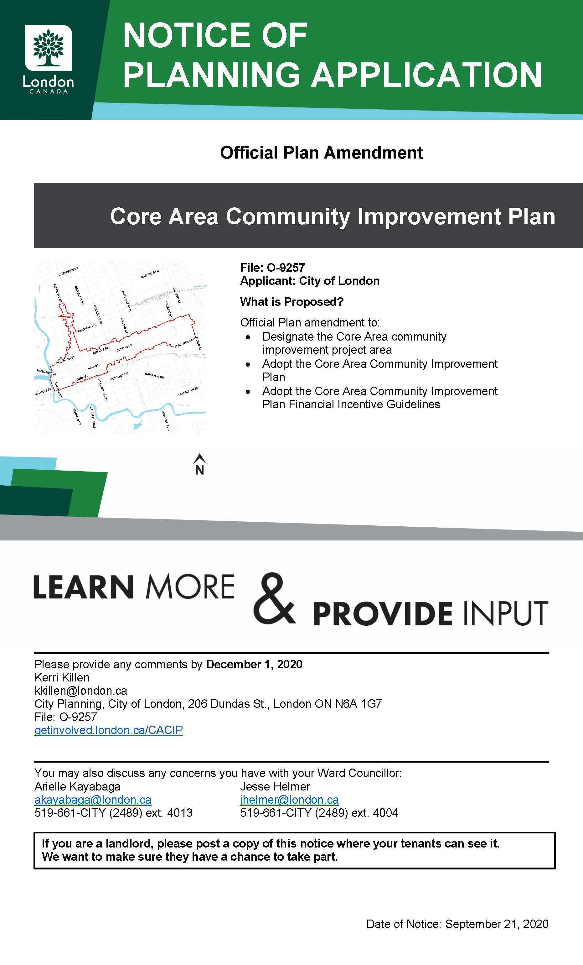 Core Area Community Improvement Plan Get Involved London