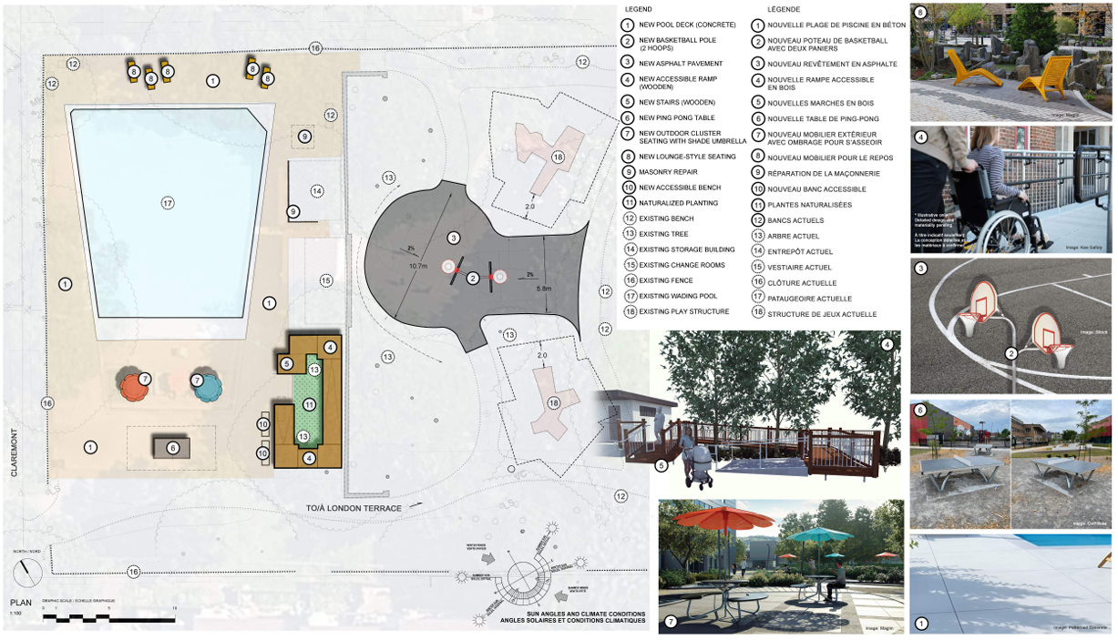 Plan de conception des aménagements du parc Alvin Heights
