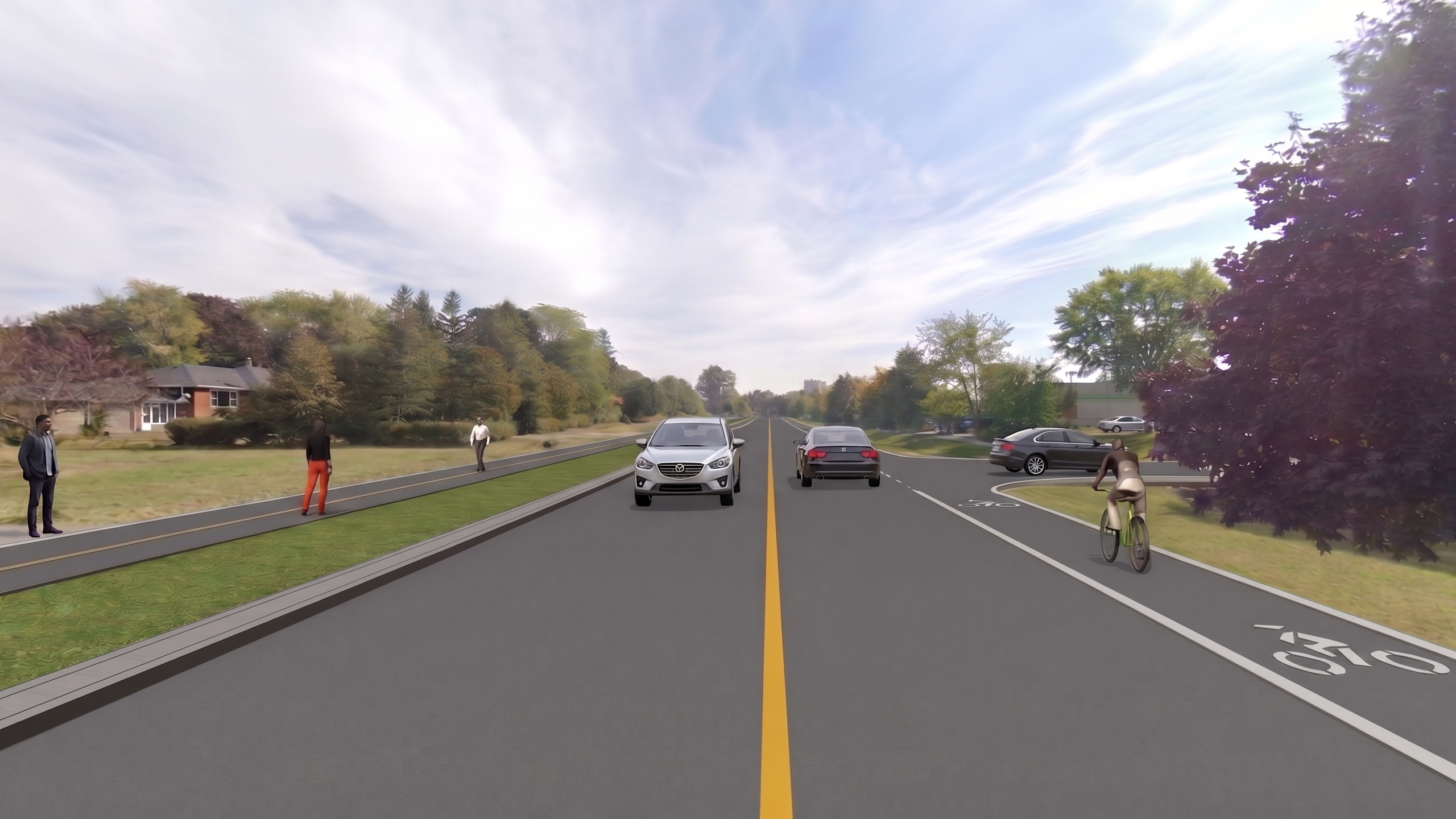 Gore Road rendering at Plaza entrance