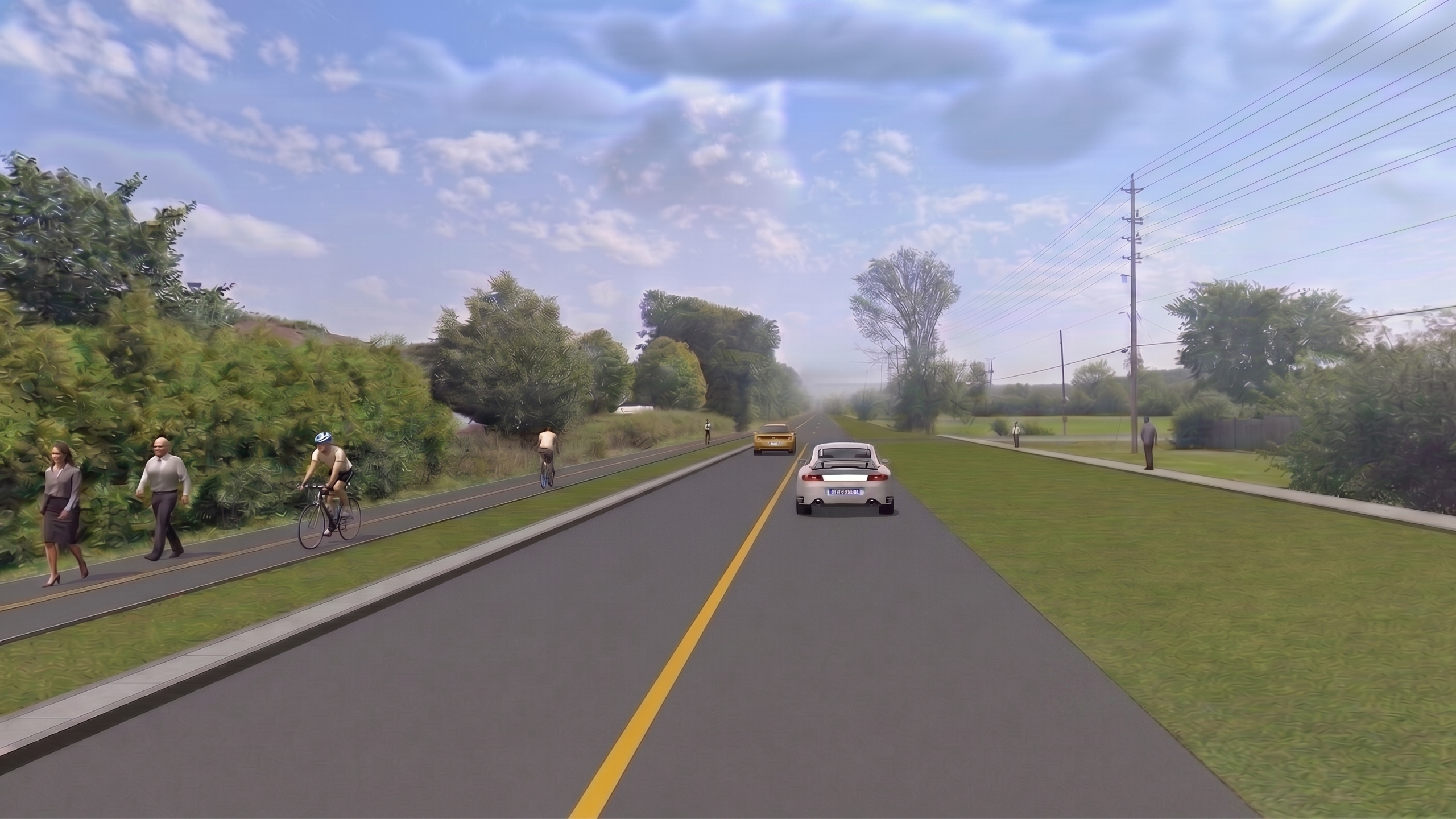Gore Road rendering Fieldstone Drive and Rose Abbey Drive