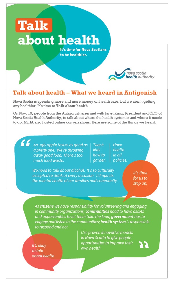 Talk about health Greenwood Talk about health Engage for Health