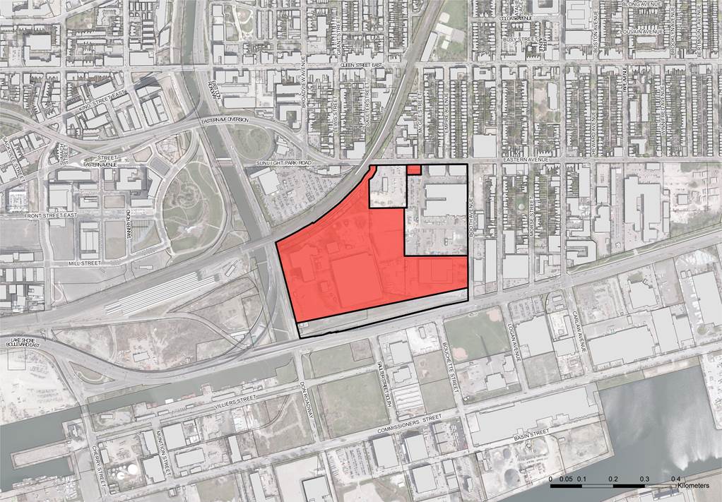 Map outlining Unilever Precinct Area