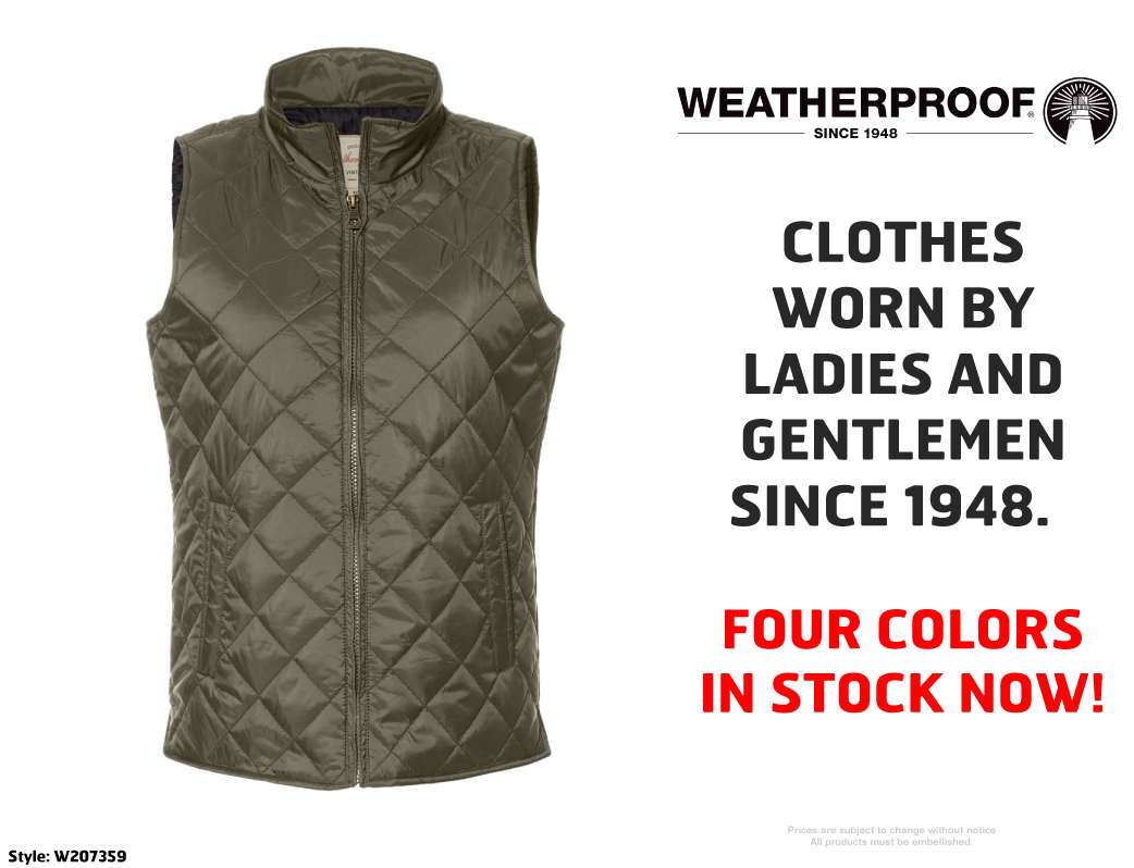 Weatherproof vest sept 2025