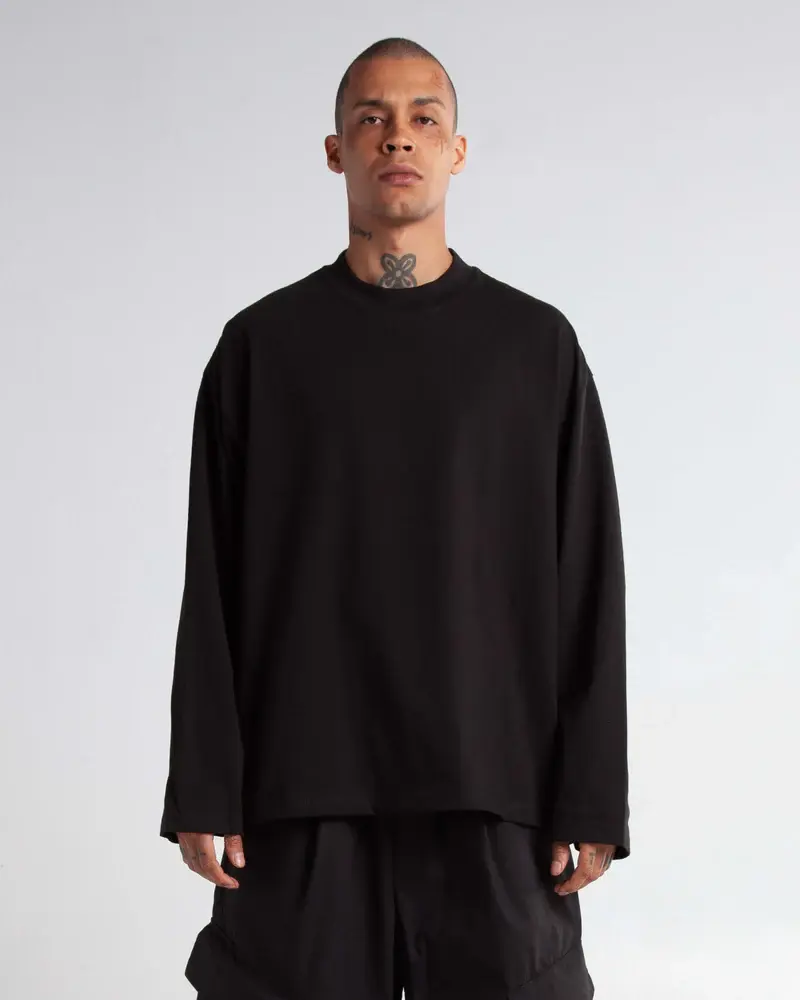 7 5 Max Heavyweight Oversized Longsleeve Black 002