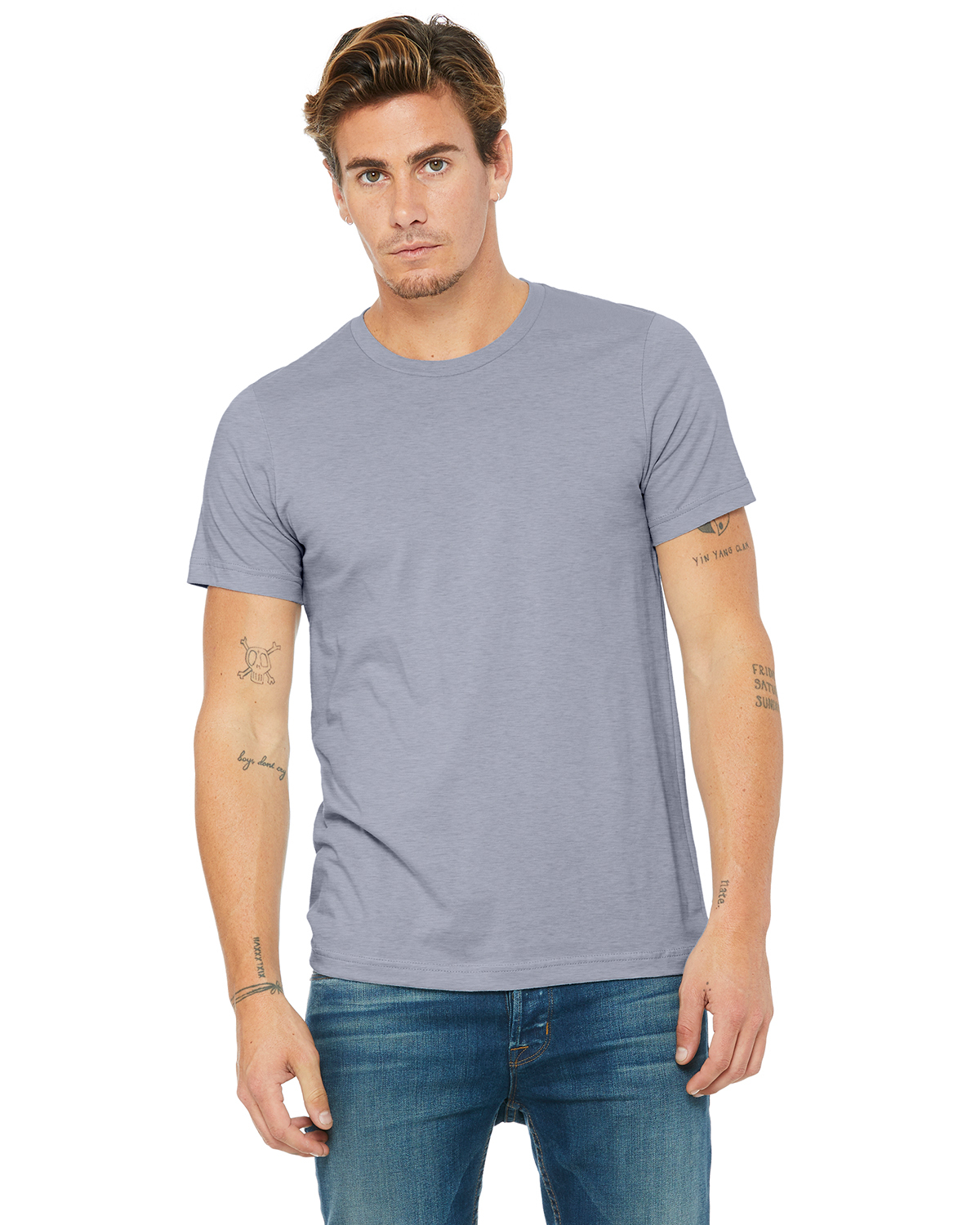 Bella and canvas unisex heather cvc t shirt fabrik apparel blank 3001cvc 07 z
