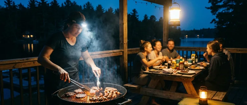 Outdoor Cooking Lights for Grilling After Dark