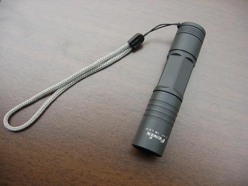 Finished: Fenix flashlight with lanyard attached