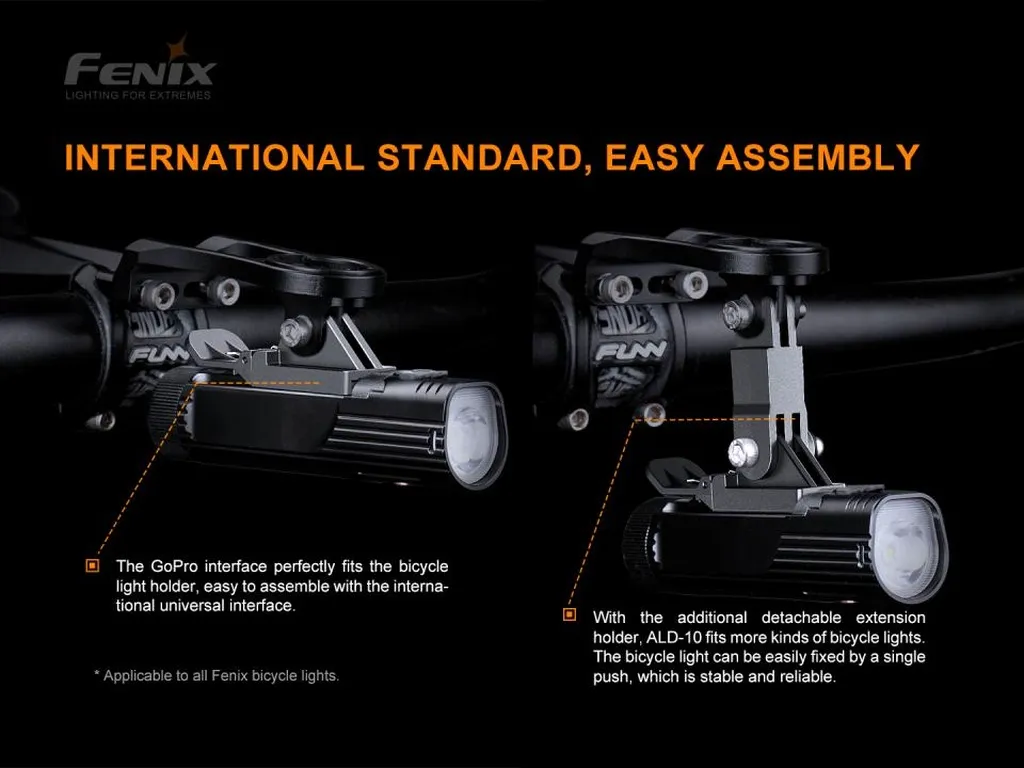 Fenix ALD-10 Bike Light Holder With GoPro Interface - view 2