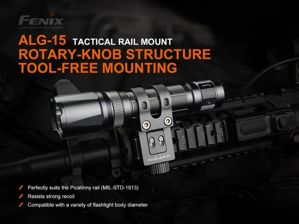 FenixALG-15 Tactical Flashlight Rail Mount