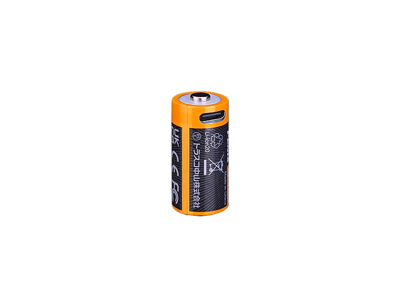 Fenix ARB-L16-800UP 16340 800mAh Li-ion USB-C Rechargeable Battery cutout