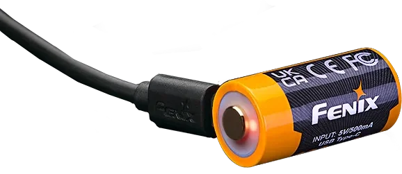Fenix ARB-L16-800UP 16340 800mAh Li-ion USB-C Rechargeable Battery — detail view 2