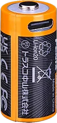 Fenix ARB-L16-800UP 16340 800mAh Li-ion USB-C Rechargeable Battery — detail view 3