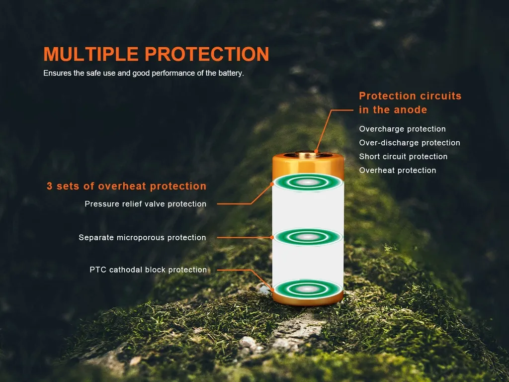 Fenix ARB-L18-1100 Rechargeable 18350 Li-Ion Battery - view 3