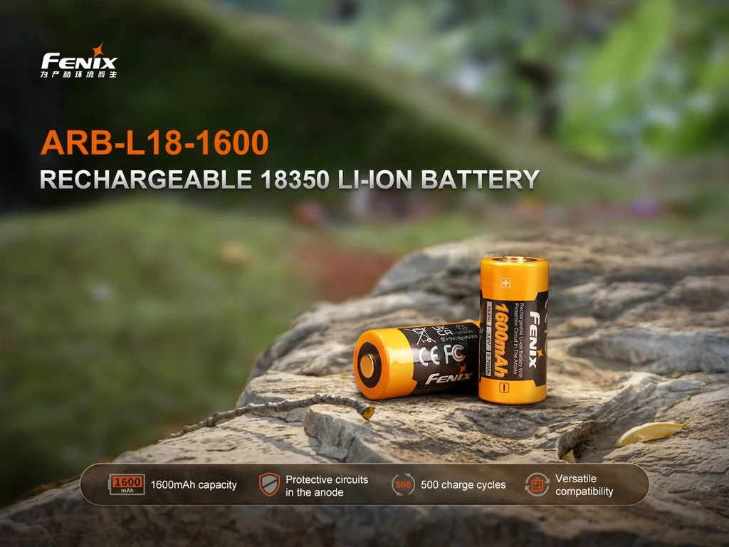 Fenix ARB-L18-1600 Rechargeable 18350 Li-Ion Battery