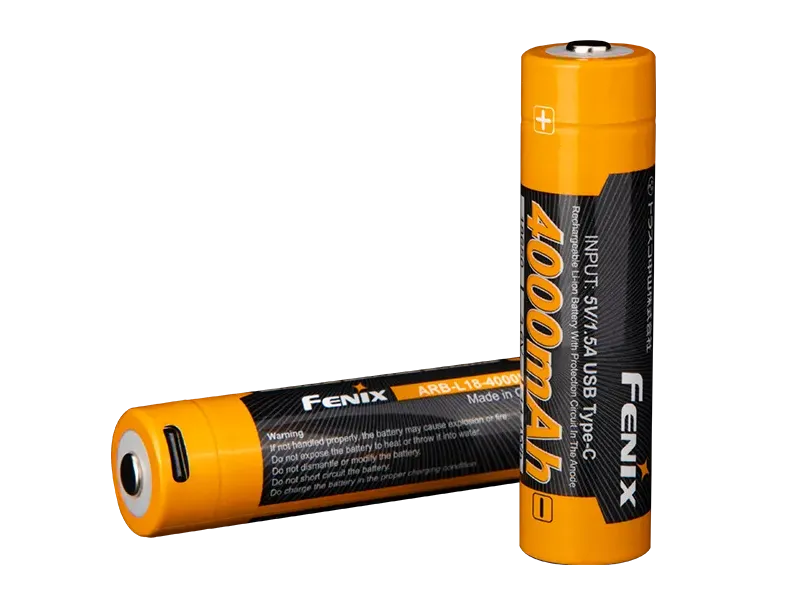 Fenix ARB-L18-4000U 18650 Li-ion USB-C Rechargeable Battery cutout