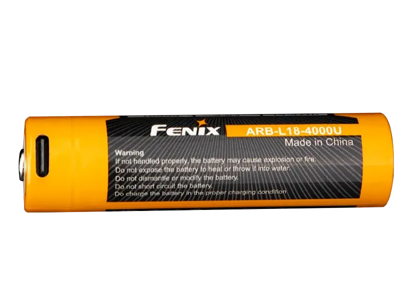 Fenix ARB-L18-4000U 18650 Li-ion USB-C Rechargeable Battery cutout