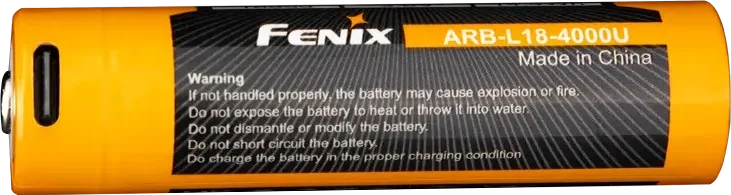 Fenix ARB-L18-4000U 18650 Li-ion USB-C Rechargeable Battery — detail view 3